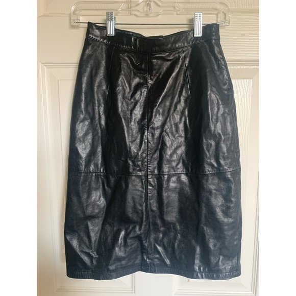 Georgetown Leather Design Skirt Size 5/6 Vintage - Picture 1 of 3